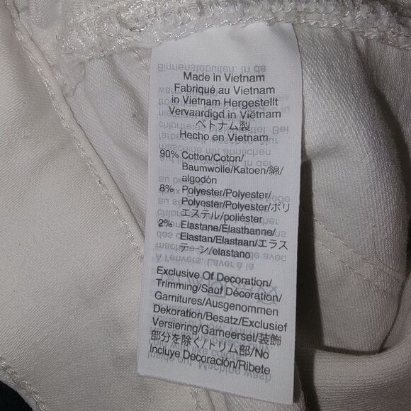 Madewell 9" High-Rise Skinny Jeans in Pure White size 32 - Picture 9 of 9